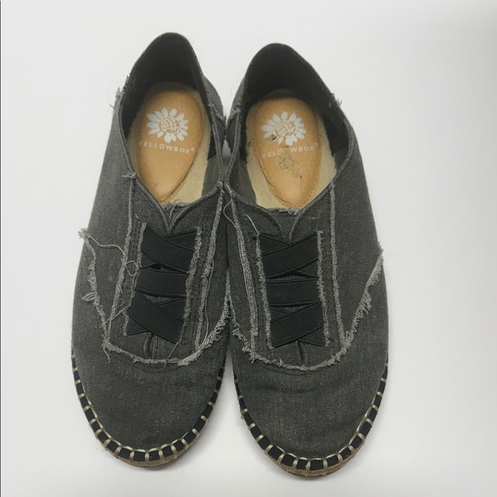 Yellow Box women's Gray Slip-On Loafers size 7.5